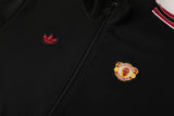 Manchester United Full Black Anthem Jacket - 2025/26