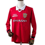1999-00 Manchester United Home UCL Final Fullsleeves Jersey - Retro