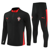Portugal Black Training Tracksuit 2025/26