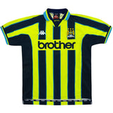 1998/99 - Manchester City Away Black/Neon Jersey - Retro