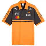 Mclaren Racing F1 Black/Orange Collar Polo - (Superior Quality)