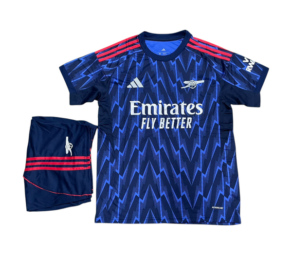 Gunners Away Set 2025/26 - (Jersey + Shorts)