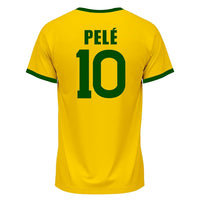 Pele 10 - 1970 Brazil Home Jersey - Retro ( Original Quality )