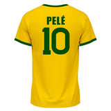Pele 10 - 1970 Brazil Home Jersey - Retro ( Original Quality )