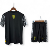 Brazil x Christ Black Kit 2025 - (Jersey+Shorts)