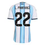 L. Martinez 22 - Argentina Home World Cup 2026 - Player Version (Authentic)