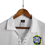 2004 Brazil Away White Jersey - Retro ( Original Quality )