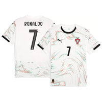 Ronaldo 7 - Portugal Away Puma White 2025 - Player Version