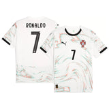 Ronaldo 7 - Portugal Away Puma White 2025 - Player Version