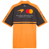 Mclaren Racing F1 Black/Orange Collar Polo - (Superior Quality)