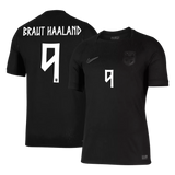 Braut Haaland 9 - Norway Away All Black World Cup 2026 - Player Version (Authentic)