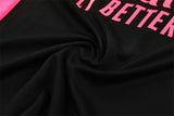 Gunners Black (Pink Strips) Tracksuit 2025/26