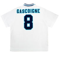 Gascoigne 8 - 1996 England Home World Cup Jersey - Retro ( Original Quality )