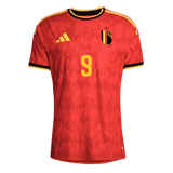 Lukaku 9 - Belgium Home World Cup 2026 - Player Version (Authentic)