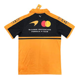 Mclaren Racing F1 Black/Orange Collar Polo - (Superior Quality)