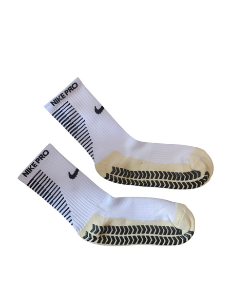 Nike Pro Grip Socks - White (Cushioned Performance)