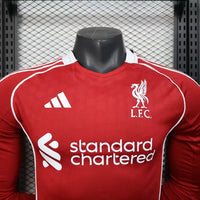 Liverpool Home Fullsleeves 2025/26 - Player Version Quality