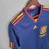 2010 Spain Away Blue Jersey - Retro ( Original Quality )
