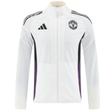 Manchester United White Windbreaker Jacket 2025/26