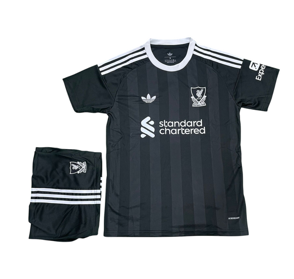 Liverpool Goalkeeper Kit Black 2025/26 (Jersey+Shorts)