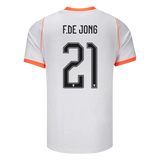 F. De Jong 21 - Netherlands Away White World Cup 2026 - Master Quality
