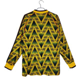 1991/93 Gunners Fullsleeves Yellow Away Jersey - Retro