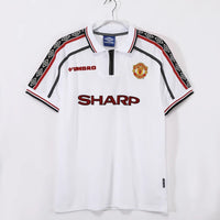1998-99 Manchester United Away Commerative Jersey - White