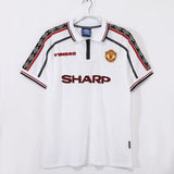 1998-99 Manchester United Away Commerative Jersey - White