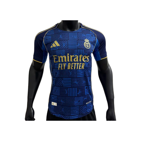 Merengues Louis vuitton Blue Jersey 2025/26 - Player Version Quality