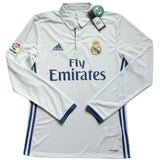 Ronaldo 7 - 2016/17 Merengues Home Fullsleeves Jersey - Retro