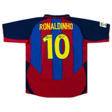 Ronaldihno 10 - 2003/04 FCB Home - Retro Jersey