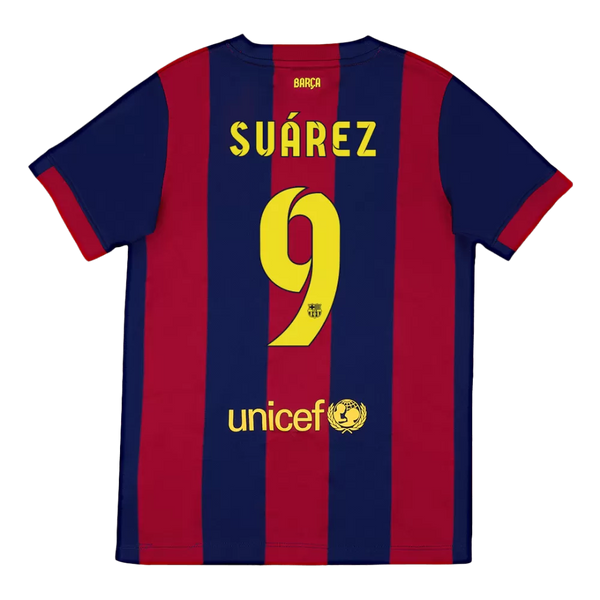 Suarez 9 - 2014/15 FCB Home Retro Jersey