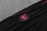 Gunners Black (Pink Strips) Tracksuit 2025/26