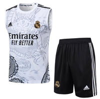 Merengues White Dragon Sleeveless Training Set - 2024/25