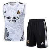 Merengues White Dragon Sleeveless Training Set - 2024/25