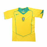 2004 Brazil Home Yellow Jersey - Retro ( Original Quality )