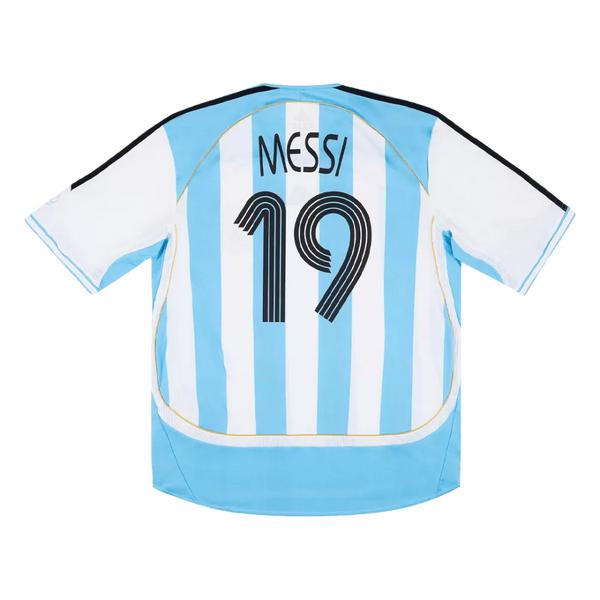 Messi 19 - 2006/07 Argentina Home Retro Jersey - Authentic