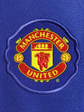 2008/09 Manchester United Away Fullsleeves Blue - Retro Jersey