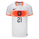 F. De Jong 21 - Netherlands Away White World Cup 2026 - Master Quality