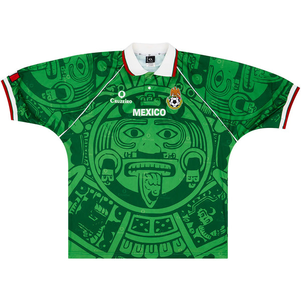 1998 Mexico Home Green Jersey - Retro (Authentic)