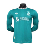 Liverpool Third Fullsleeves Green 2025/26 - Player Version Quality