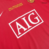 2007-08 Scholes 18 - Manchester United Home Fullsleeves Jersey - Retro