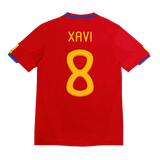 Xavi 8 - 2010 Spain Home Red Jersey - Retro ( Original Quality )