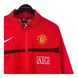Manchester United Red 2009 Black Line in the Middle Retro Windbreaker Jacket
