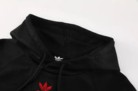 Manchester United Black Hoodie Tracksuit 2025/26
