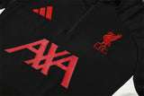 Liverpool Black Training Tracksuit 2025/26