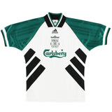 1993/95 Liverpool Away Jersey (White/Green) - Retro