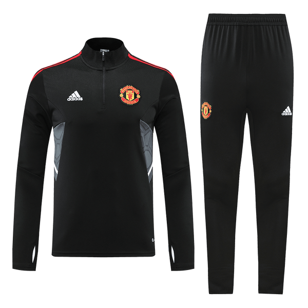 Manchester United Black Training Tracksuit 2022 23 Indiansoccermart