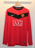 2009/10 Manchester United Home Fullsleeves Jersey - Retro