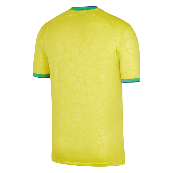 Brazil Home 2022 World Cup Football Jersey And Shorts In India.
